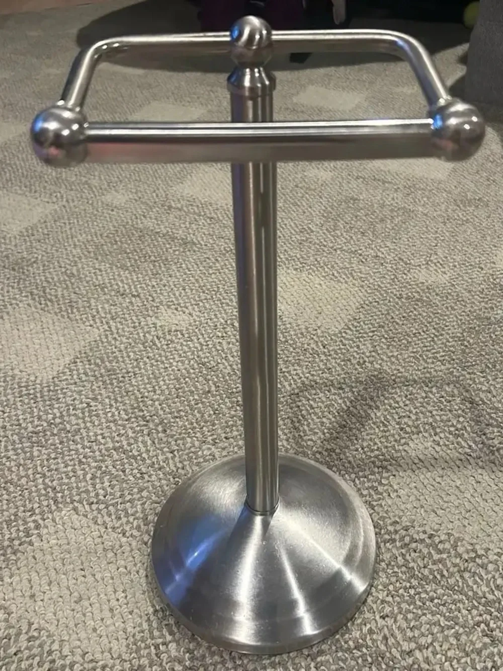 Telescoping Pivoting Freestanding Toilet Paper Holder, Adjustable Height